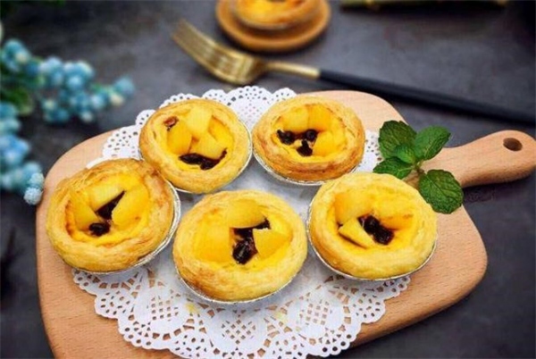 黄桃蛋挞的做法