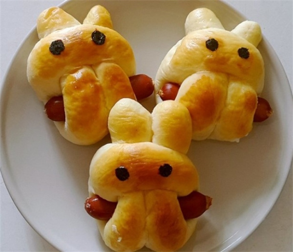 小兔子面包的做法